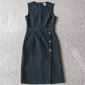 H&M green bodycon career dress